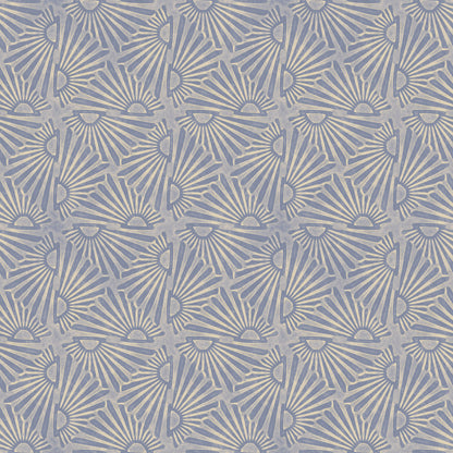 Scallops Denim Wallpaper