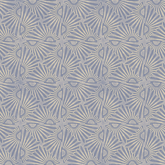 Scallops Denim Wallpaper