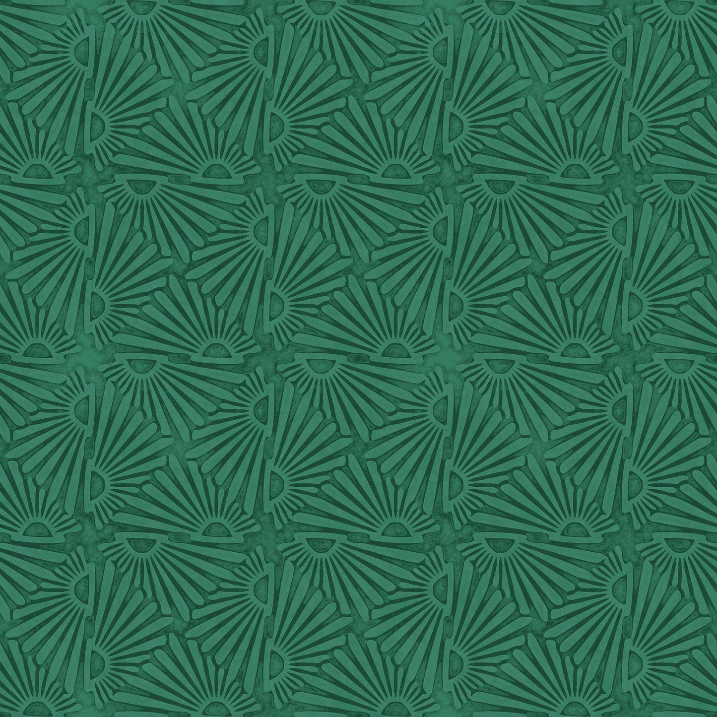 Scallops Teal Wallpaper