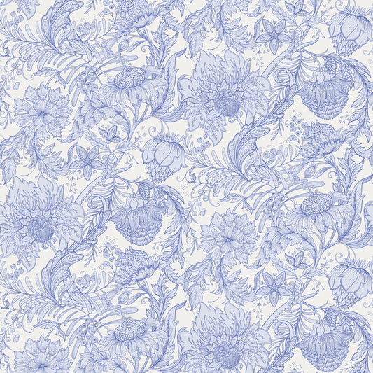 Splendor Delft Blue Wallpaper