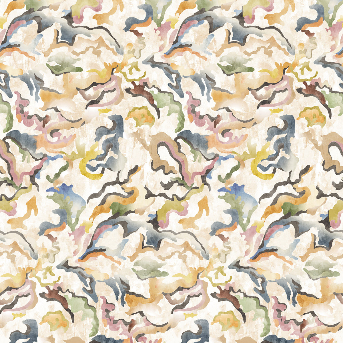 Sumi Chintz wallpaper design