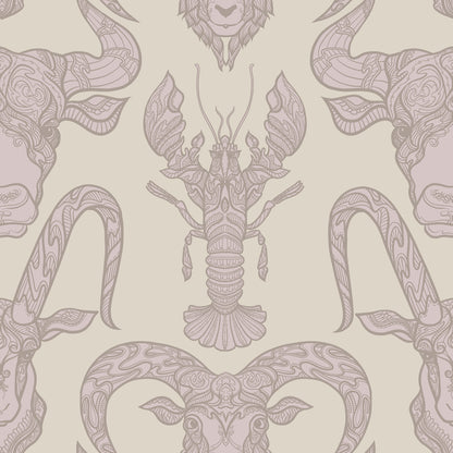 Surf & Turf Pink Caramel Wallpaper