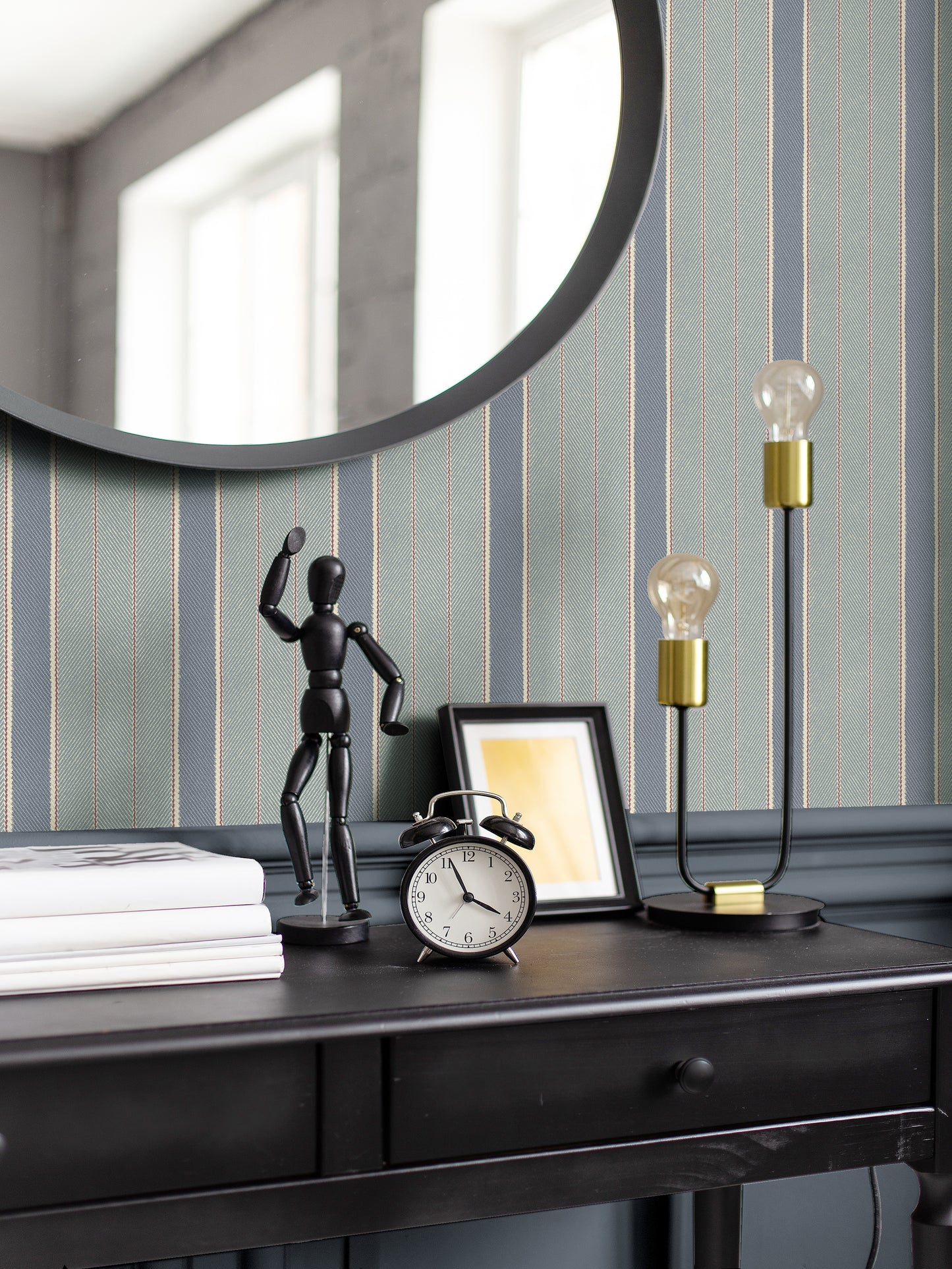 Tailored Stripe Nautical Wallpaper