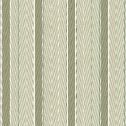 Tailored Stripe Olive Drab Wallpaper