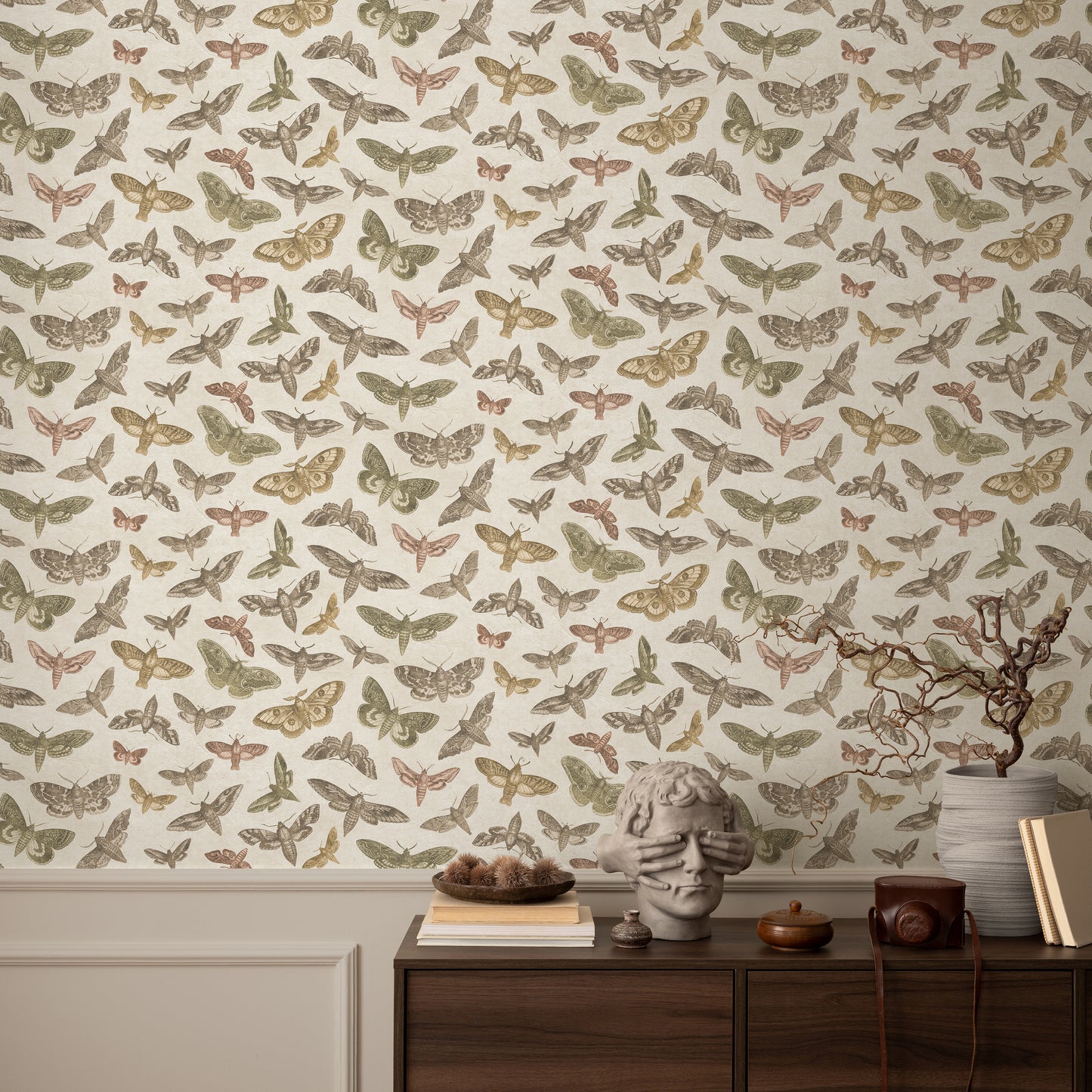 The Lepidopterist Antique Wallpaper