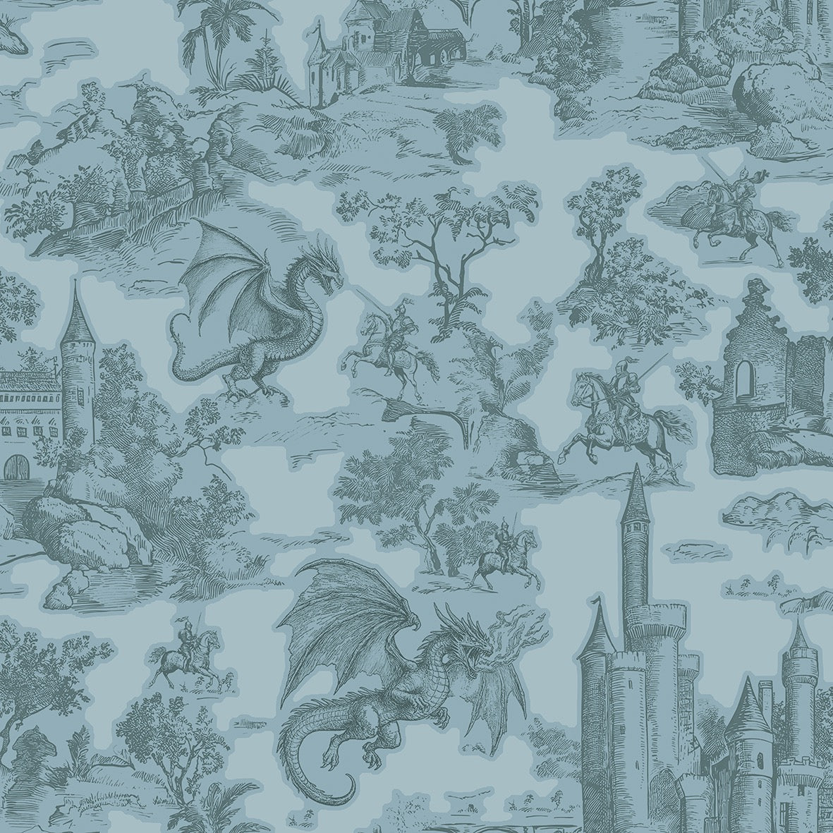 Toile Slayer Ice wallpaper design