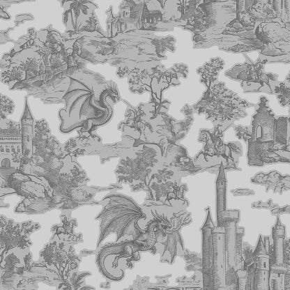 Toile Slayer Silver wallpaper design