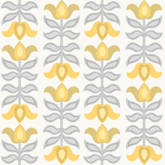 Tualippa Ochre & Grey Wallpaper