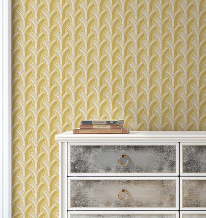 Vaulted Mustard Wallpaper