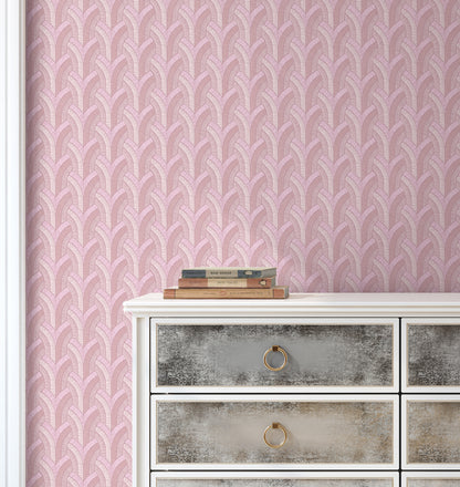 Vaulted Shell Pinks Wallpaper