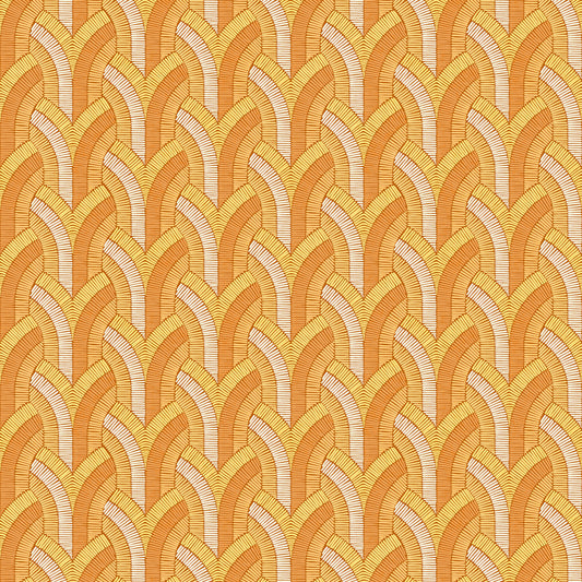 Vaulted Tangerine Wallpaper