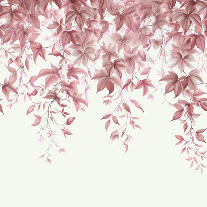 Verdant Dusky Pink Wallpaper