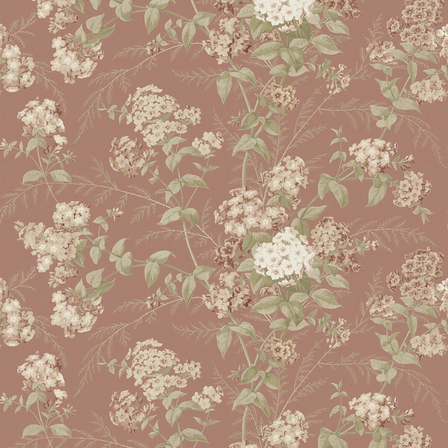 Papier Peint Pot en Argile Floral Vintage 