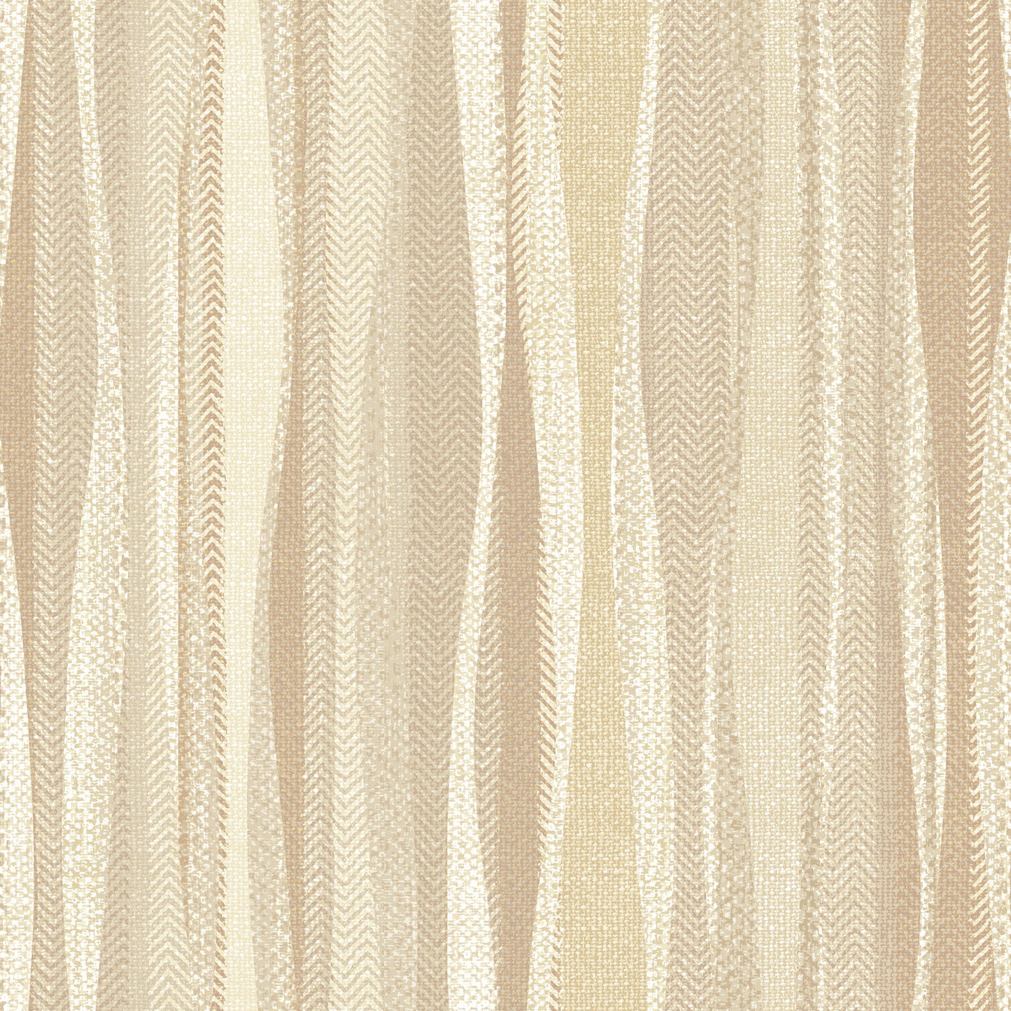 Weavy Stripe Barley Straw Wallpaper