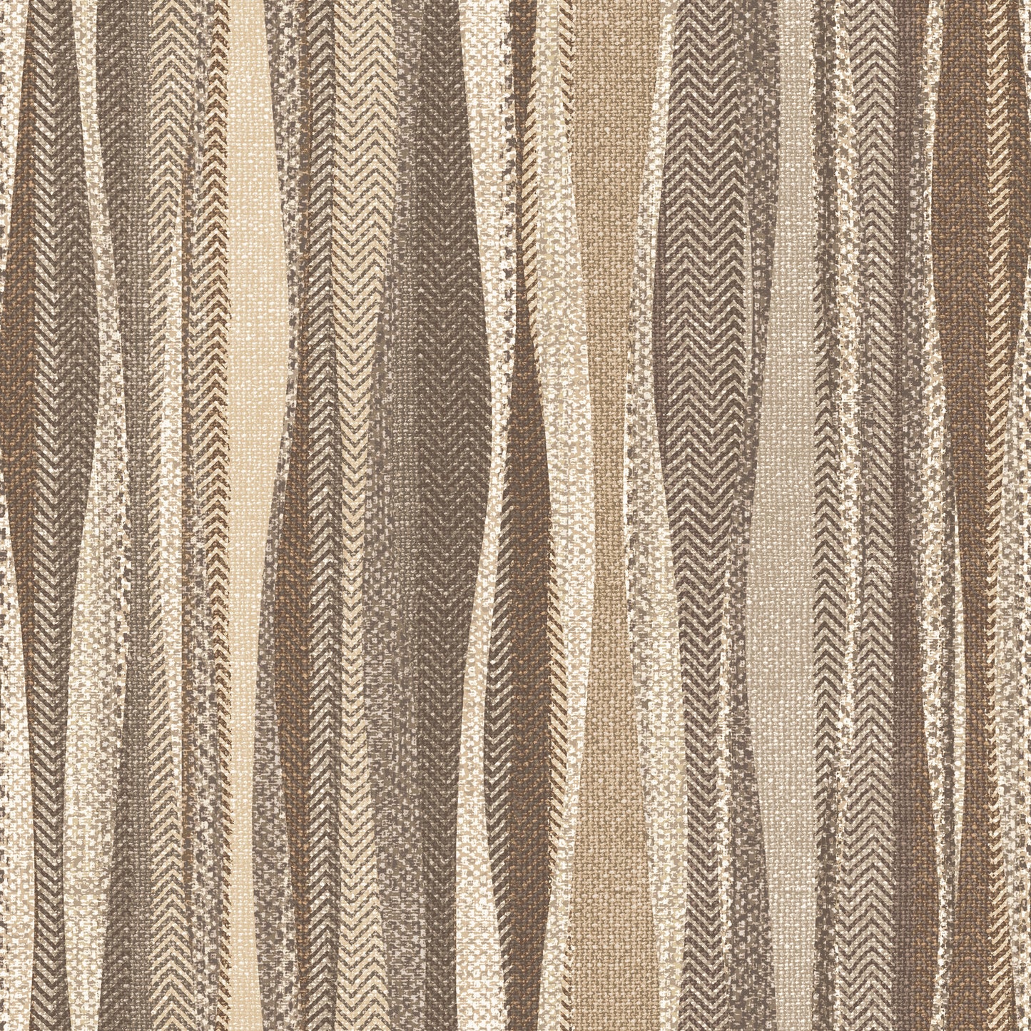 Weavy Stripe Hazelnut Wallpaper