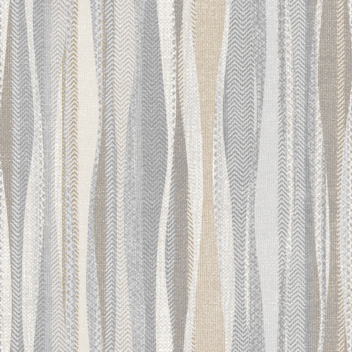 Weavy Stripe Pebble Wallpaper