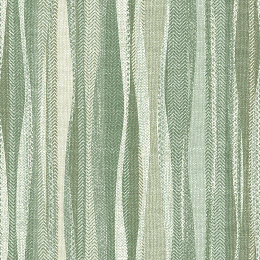 Weavy Stripe Spruce Wallpaper