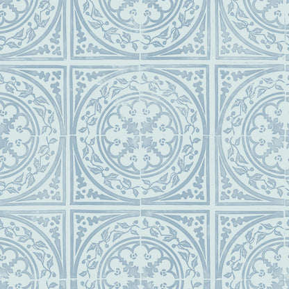 York Tile Duck Egg wallpaper design