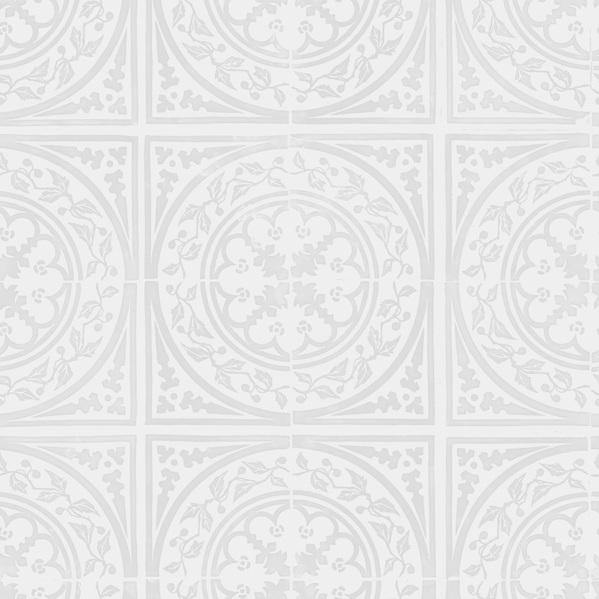 York Tile Frost wallpaper design