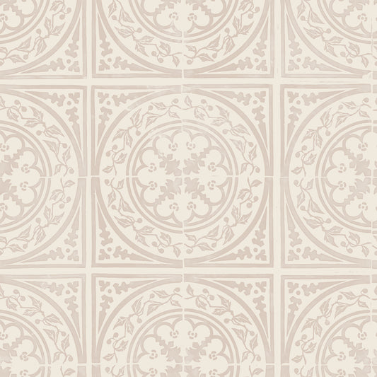 York Tile Neutrals wallpaper design