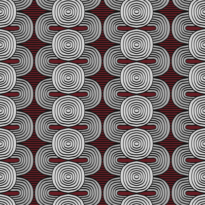 Zen Garden Lacquer Red Wallpaper