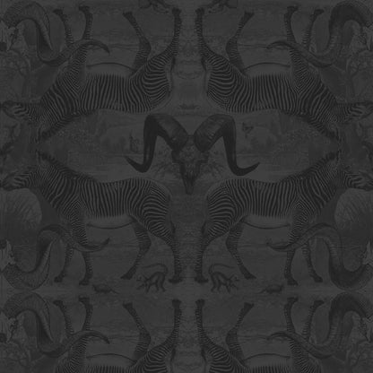 Serengeti Soirée Gunmetal Wallpaper
